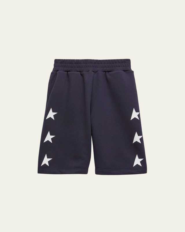 Boy's Star-Printed Wide Leg Shorts, Size
